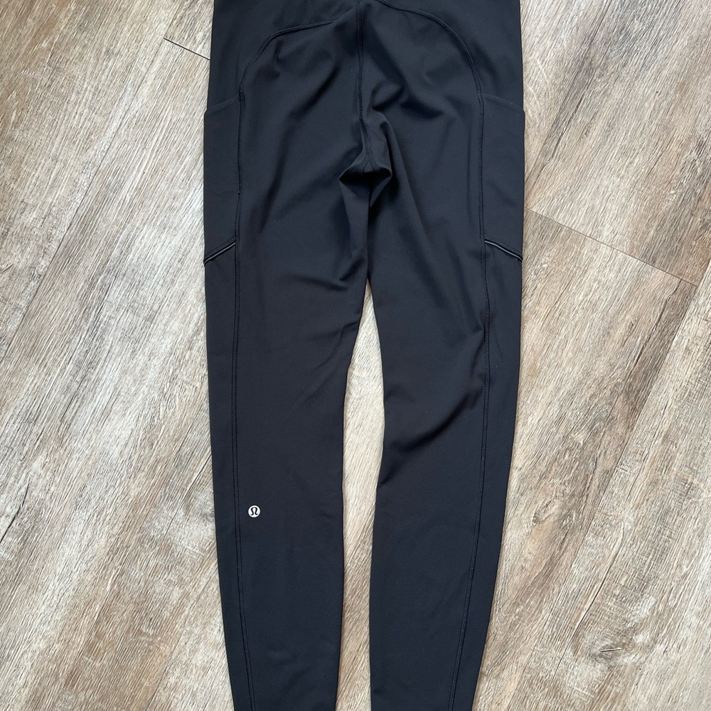 Lululemon Speed Up Black Leggings Pants Activewear Size 8